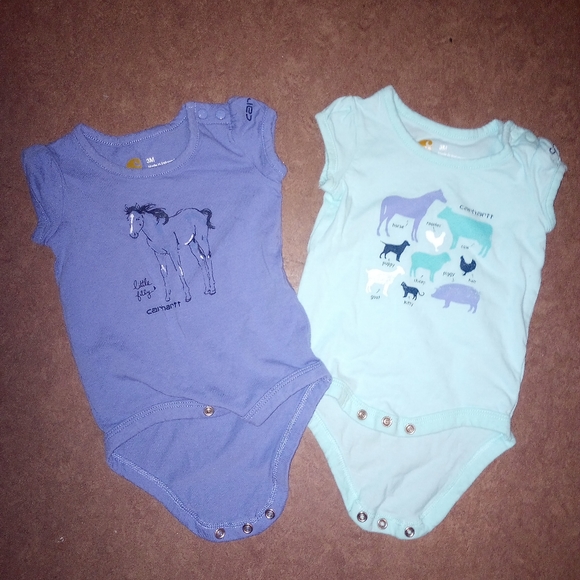 Carhartt One Pieces 3m Carhartt Baby Girl One Piece Snap Bottom